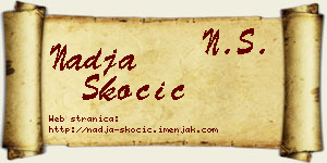 Nadja Skočić vizit kartica